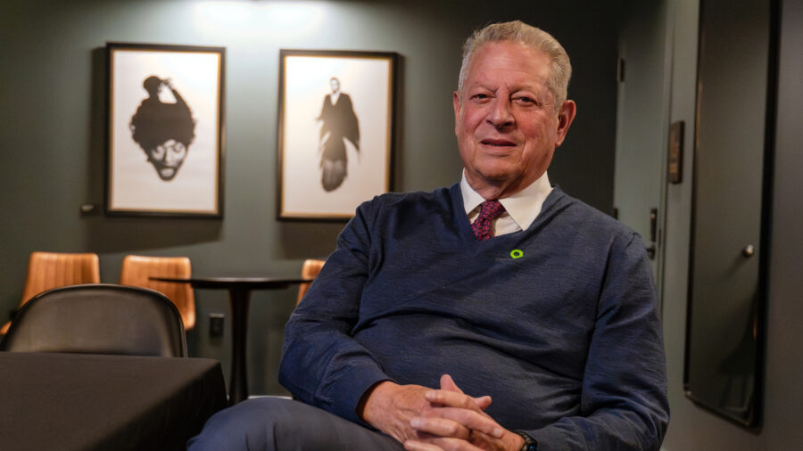 Former Vice President Al Gore sits for an interview in Nashville on May 1. Credit: Lee Hedgepeth/ Inside Climate News