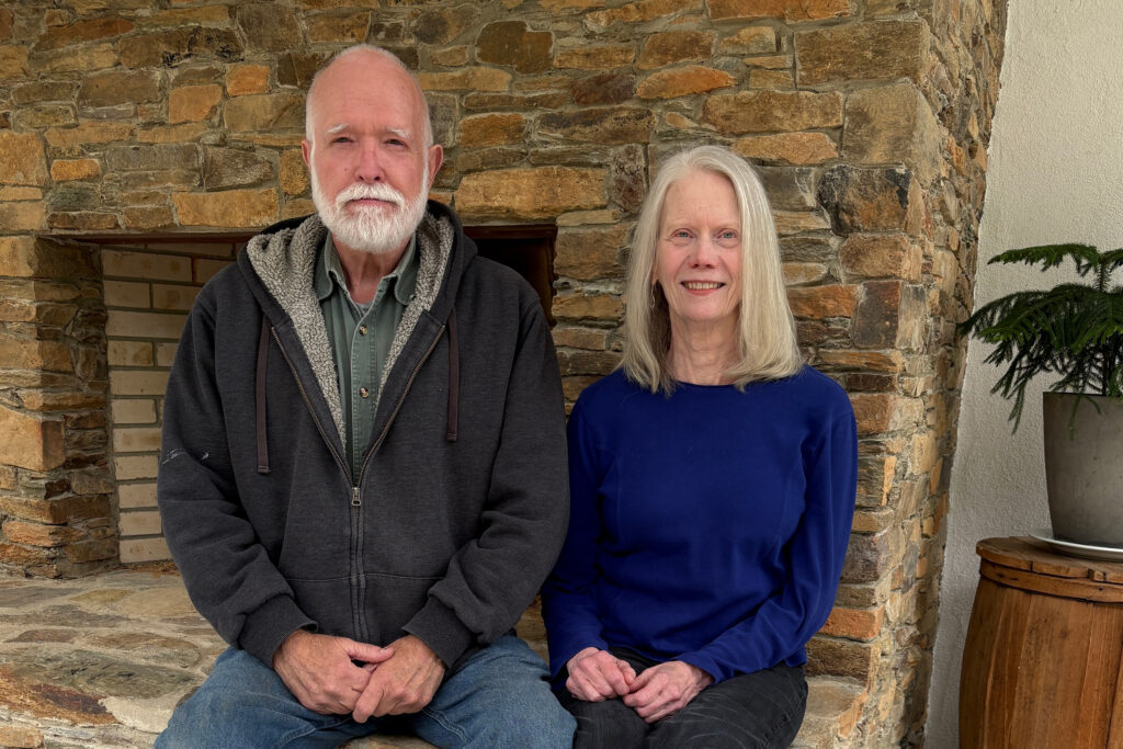 John and Gloria Alderman live in western Chatham County. Enbridge plans to build a new natural gas pipeline, a segment of which would route through their property. Credit: Lisa Sorg/Inside Climate News