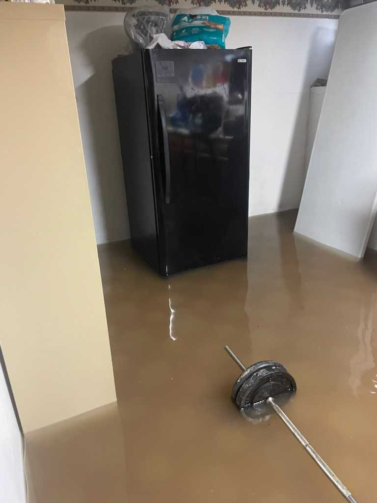 Some parts of the Chicago area received up to 9 inches of rainfall during a summer storm in 2023, flooding basements. Credit: Provided
