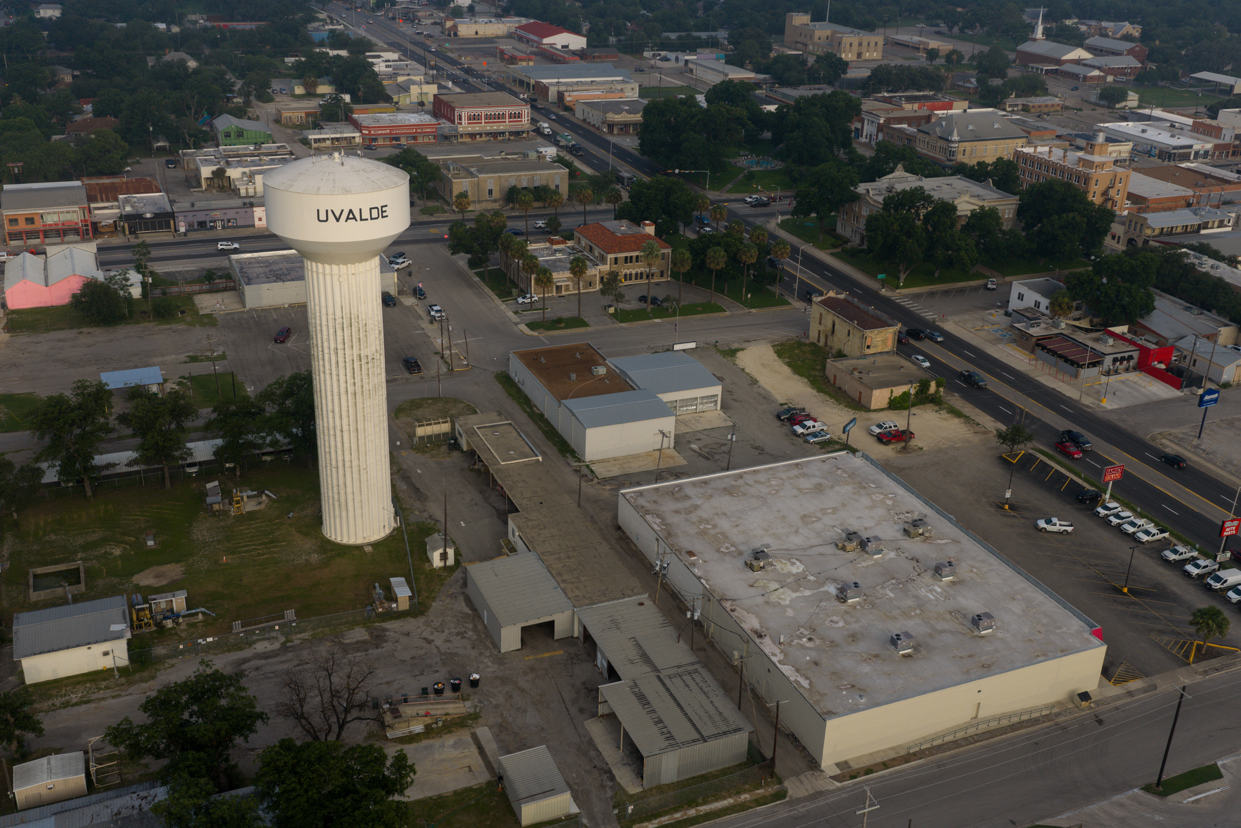 The sun rises over Uvalde on June 18. Credit: Jon Shapley/Inside Climate News