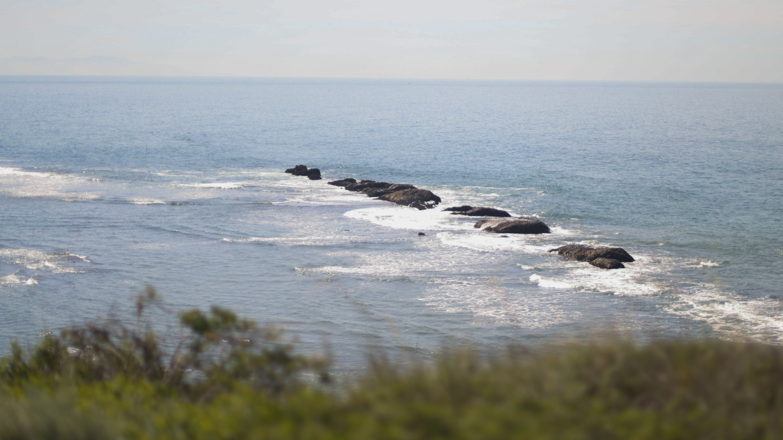 The southern portion of Duxbury Reef is mostly inaccessible at high tide. Credit: Claire Barber/Inside Climate News