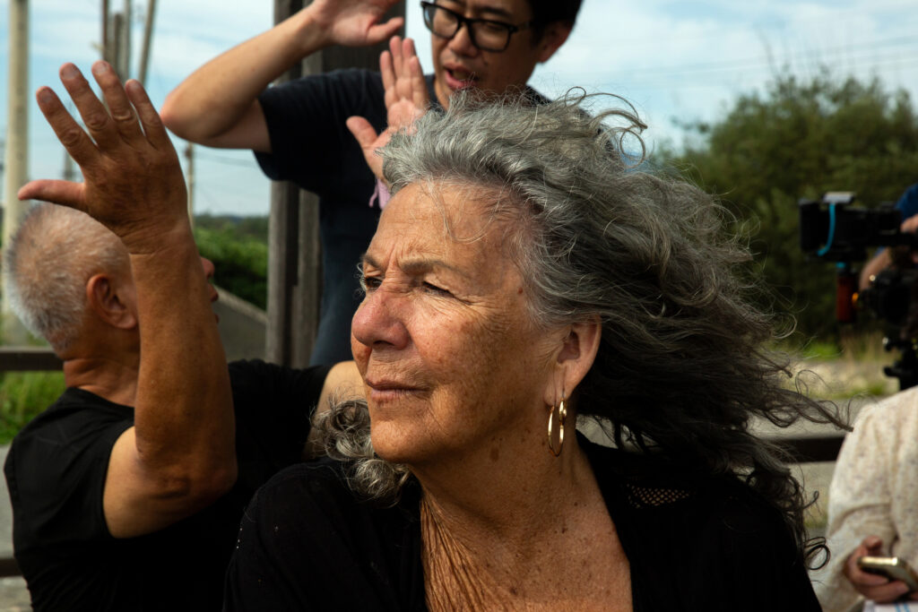 Diane Wilson at Wu Tiao Gang harbor on May 26 in Yunlin County, Taiwan.