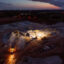 An aerial view of night operations at a limestone quarry in Belle Mina, Ala. The quarry operators agreed to mitigate dust, noise and light pollution in a settlement agreement with nearby residents. Credit: Southern Environmental Law Center