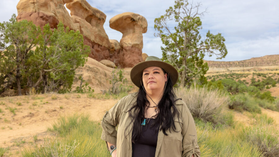 Autumn Gillard has been fighting to protect the Grand Staircase-Escalante Monument since 2017. Credit: Raymond Chee