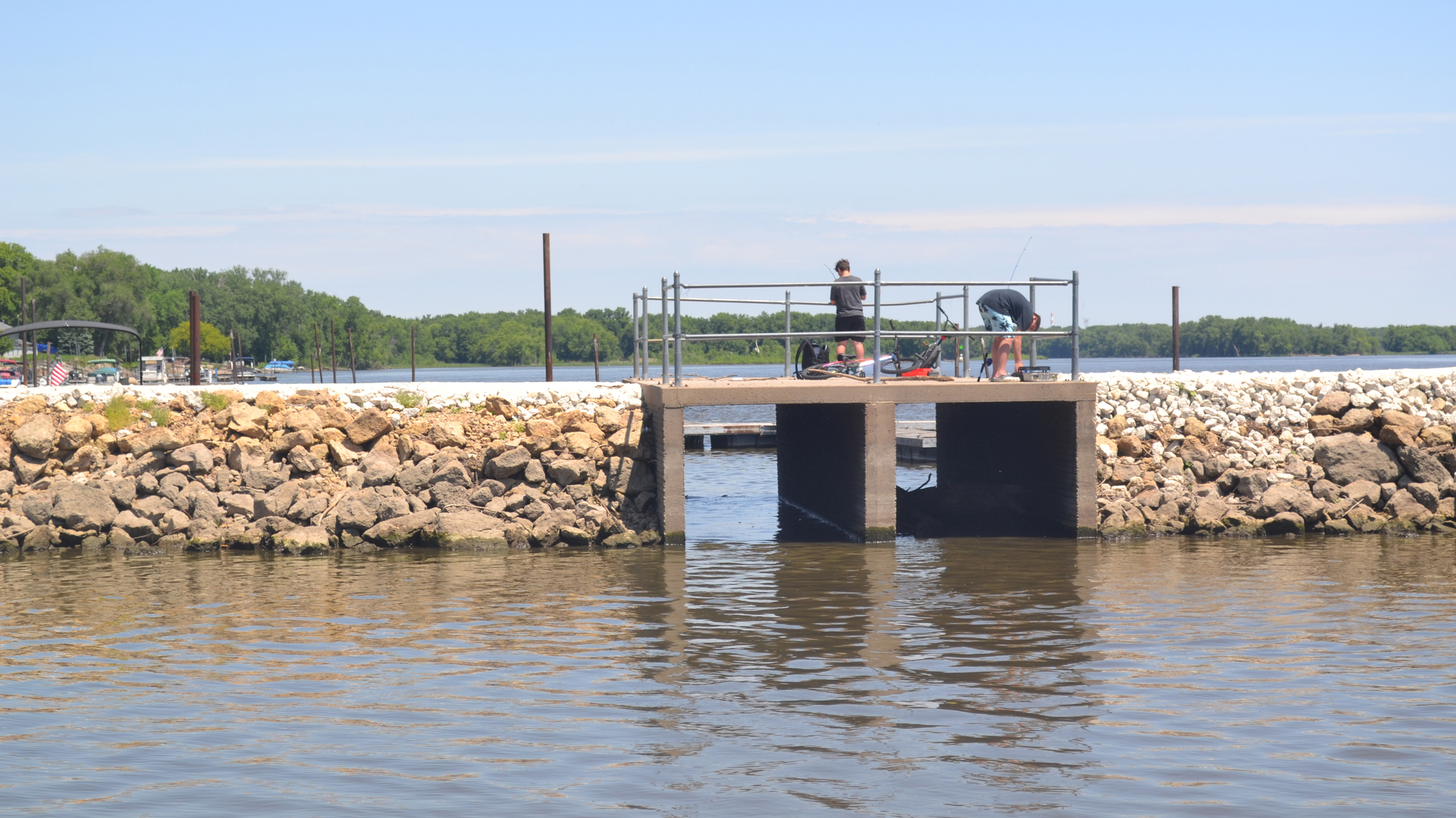 Princeton sits on the Mississippi River, but draws its drinking water from cleaner, cheaper-to-treat groundwater in the Silurian aquifer. Credit: Anika Jane Beamer/Inside Climate News