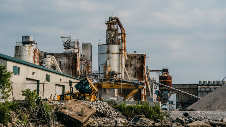 A view of factories, sorting facilities and recycling plants along the Calumet River in Chicago’s Southeast Side. Credit: Jamie Kelter Davis/The Washington Post via Getty Images