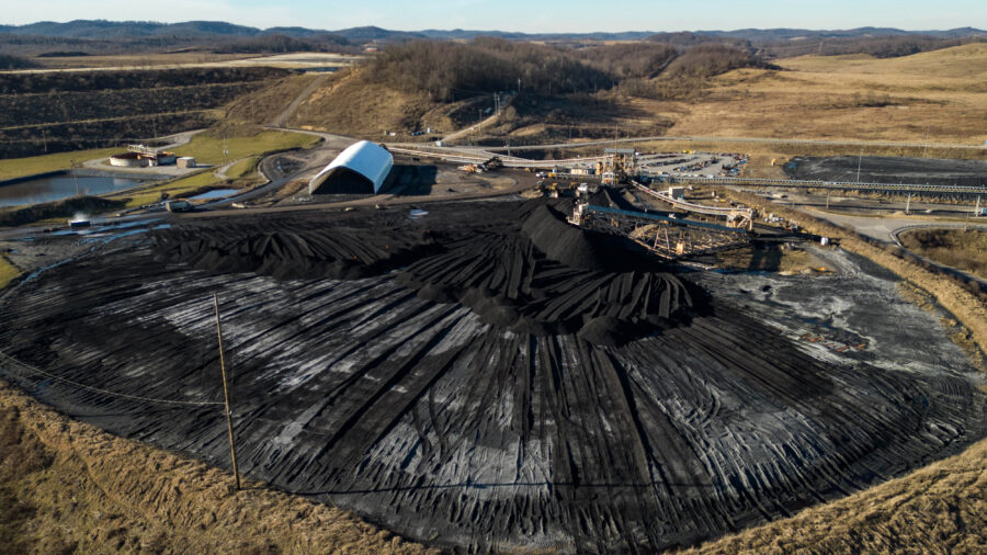 A pile of coal is seen at the Longview power plant in Maidsville, W.Va. Credit: Salwan Georges/The Washington Post via Getty Images