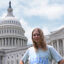 Eva Lighthiser, lead plaintiff in Lighthiser v. Trump, stands at the U.S. Capitol in July 2025. Credit: Alex Wroblewski/AFP via Getty Images