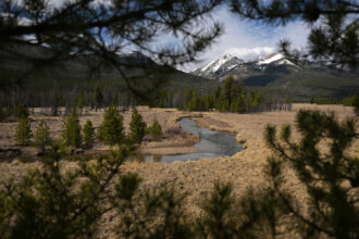 Snowmelt feeds the Colorado River near its headwaters on April 6 in Rocky Mountain National Park. Credit: RJ Sangosti/MediaNews Group/The Denver Post via Getty Images