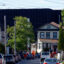Lowell, MA - May 12: The view down a street in Lowell, Mass., where a data center looms behind residential housing on May 12. Credit: Danielle Parhizkaran/The Boston Globe via Getty Images