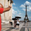People walk through Place du Trocadéro during the second major heat wave of the year in Paris on June 18. Credit: Jerome Gilles/NurPhoto via Getty Images