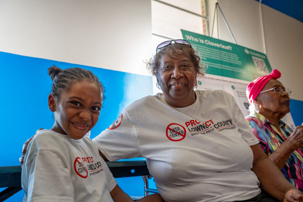 Perman Hardy and her niece attend the open house last week in Hayneville. Credit: Lee Hedgepeth/Inside Climate News
