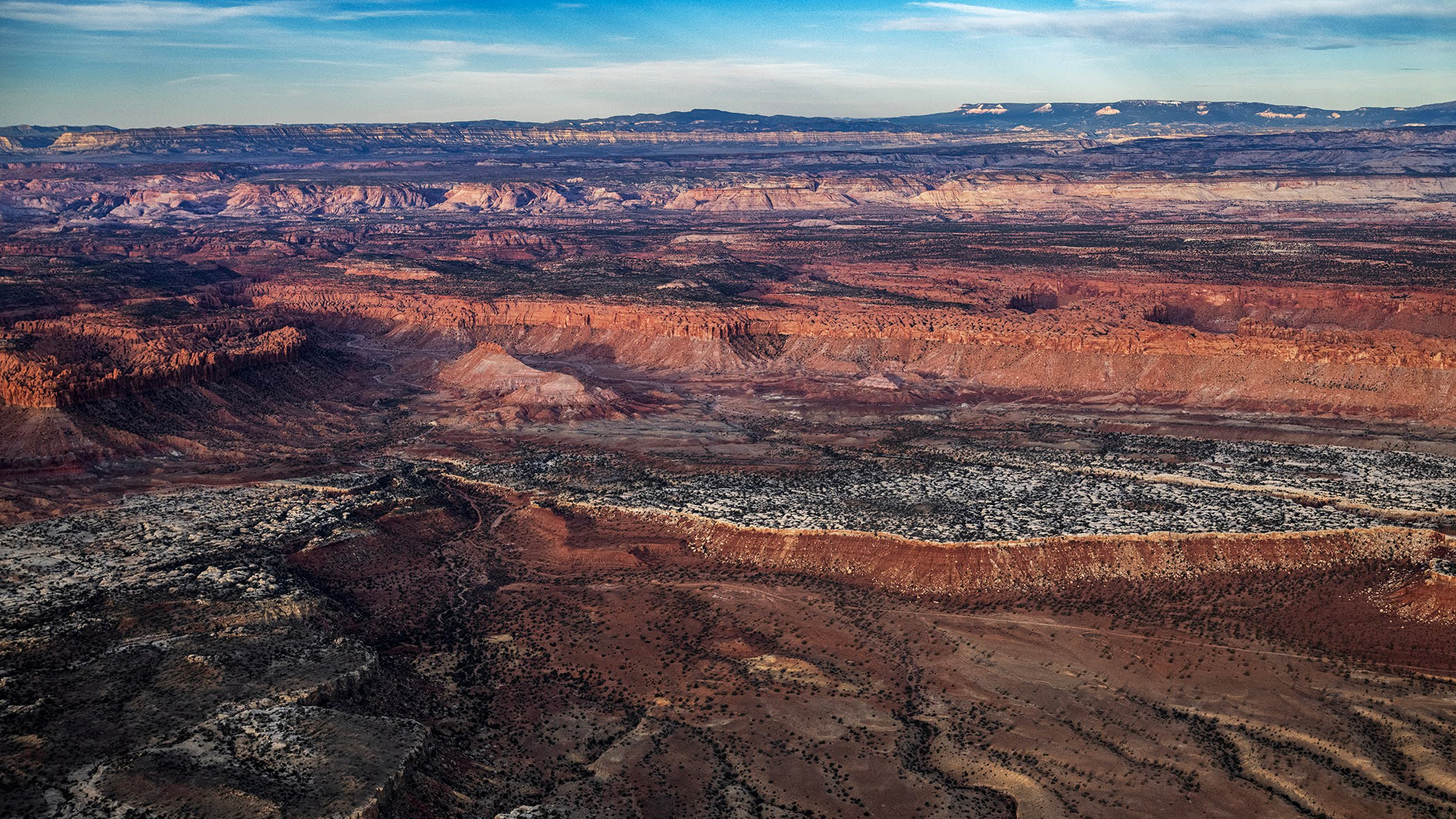 An aerial view of Grand Staircase-Escalante’s Wolverine Circle Cliffs. Credit: Tim Peterson/EcoFlight