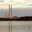 Duke Energy’s coal-fired Roxboro plant sits on the shores of Hyco Lake in Person County. Credit: Lisa Sorg/Inside Climate News