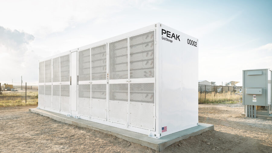 Peak Energy completed this sodium-ion battery system in Watkins, Colo., in 2025. Credit: Courtesy of Peak Energy