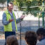Mayor Claudio Castro speaks at the Cerros de Renca Metropolitan Park in Renca, Chile, on May 3, 2025. Credit: Ministerio de Obras Públicas Chile