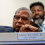 Bessemer Mayor Kenneth Gulley at a City Council meeting in July 2025, where he did not speak after signing a non-disclosure agreement with the Project Marvel developer. Credit: Lee Hedgepeth/Inside Climate News