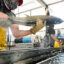 A Chinook Salmon is tagged at the California Department of Fish and Wildlife Feather River Hatchery on May 27, 2021 in Oroville, Calif. Credit: Patrick T. Fallon/AFP via Getty Images