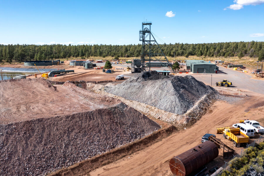 Energy Fuels’ Pinyon Plain uranium mine, located a few miles from Grand Canyon National Park and inside Baaj Nwaavjo I’tah Kukveni National Monument. Credit: Jim West/UCG/Universal Images Group via Getty Images