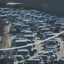 Traffic clogs a highway on Jan. 15 in Charlotte, N.C. Part of the Environmental and Climate Justice Block Grant Program was intended to help CleanAIRE NC install air quality monitors throughout Mecklenburg County. Credit: Peter Zay/Anadolu via Getty Images