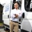 Peter DeCarlo with mobile monitoring van