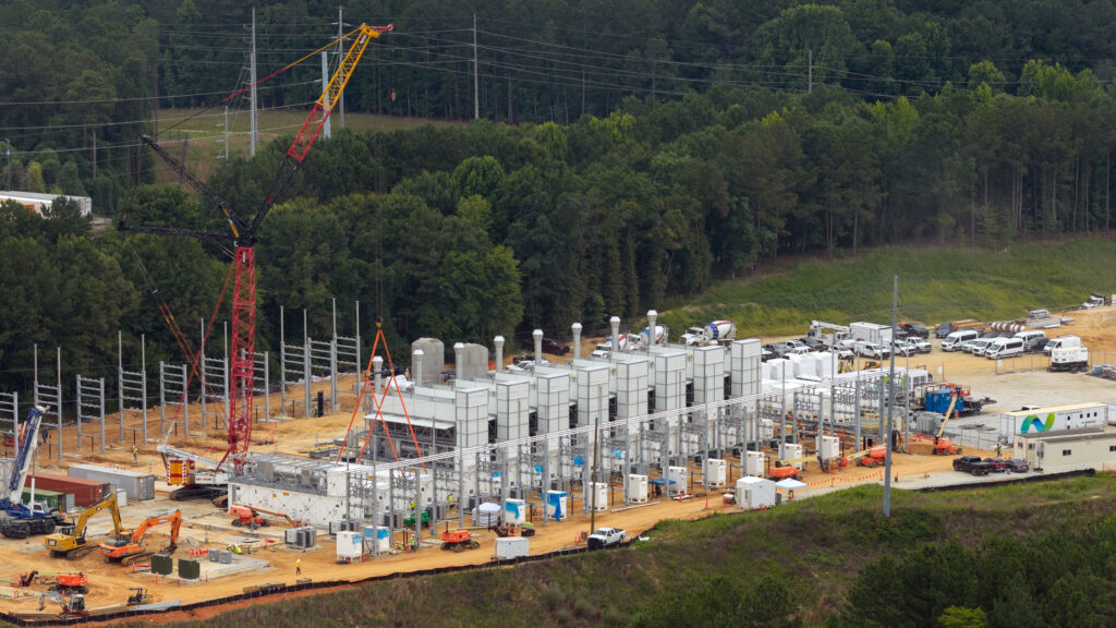 Serverfarm became the first developer in Georgia to pursue a “pop-up” power plant, hiring Houston-based VoltaGrid to build a natural gas power plant next to its data center. Credit: Michael A. Schwarz/SELC