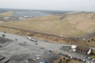 Four Waterloo schools are located with two miles of Seneca Meadows. The landfill has applied for a state permit undertake a major expansion. Credit: Mark Pitifer