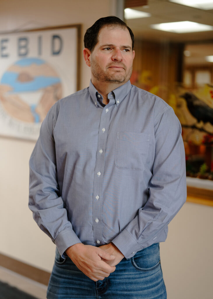 Elephant Butte Irrigation District General Manager Josh Smith poses at EBID headquarters in Las Cruces, N.M.