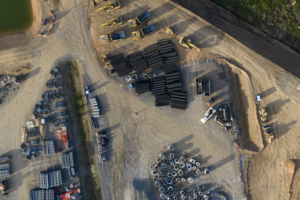 Construction begins on the 300-megawatt data center in Birmingham. Credit: Lee Hedgepeth/Inside Climate News