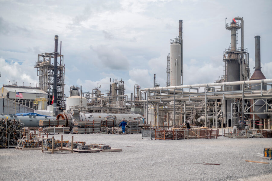 The CF Industries fertilizer complex in Donaldsonville, La. Credit: Emily Kask/The Washington Post via Getty Images