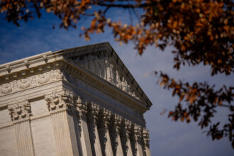 The Supreme Court is scheduled to hear arguments this fall in Suncor Energy v. County Commissioners of Boulder County. Credit: Andrew Harnik/Getty Images
