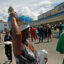 Belle Glade residents receive food and water in the wake of Hurricane Irma on Sept. 13, 2017. Credit: Brian Blanco/Getty Images