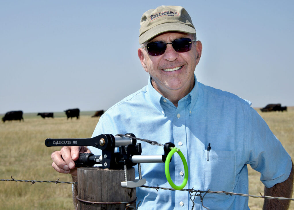Mike Callicrate invented a bull castration bander in 1991 after the one he bought failed. His company, No Bull Enterprises, ships 1.3 million Callicrate Banders globally from his 50-employee factory in St. Francis, Kan. Credit: Sonya Doctorian/Inside Climate News