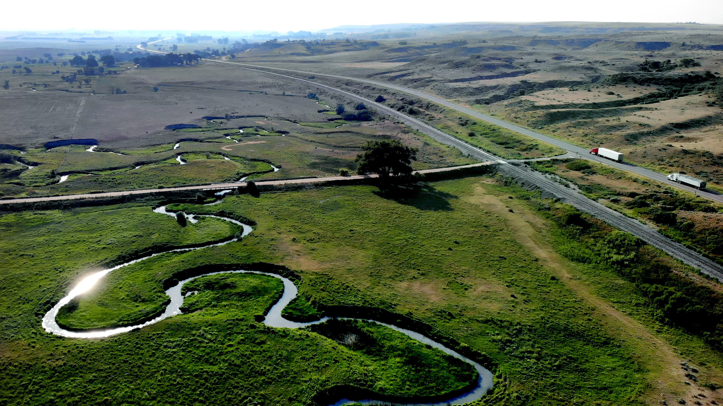 The Arikaree River flows into the Republican River in Haigler, at the border of Colorado and Nebraska. Credit: Sonya Doctorian/Inside Climate News