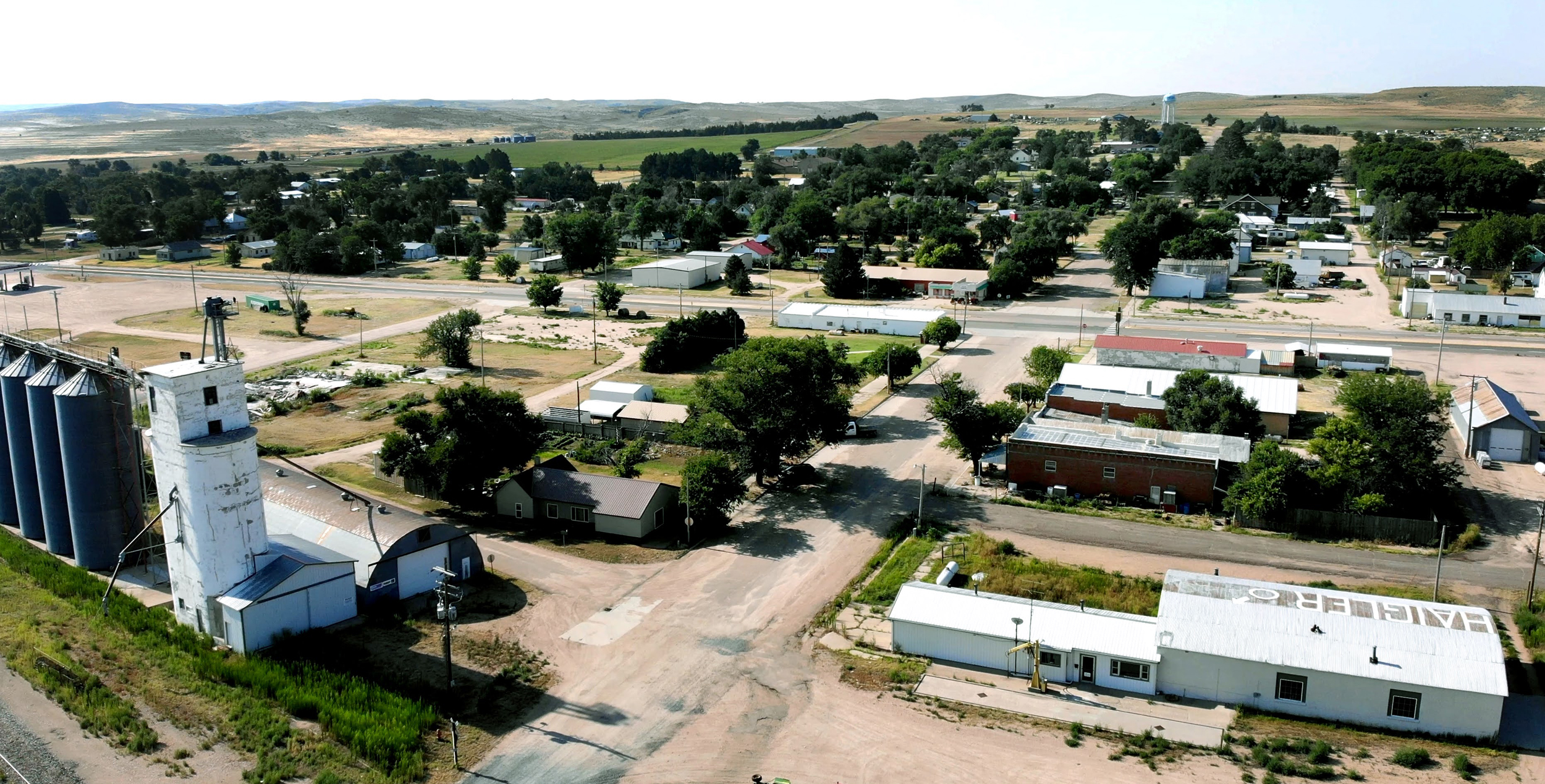 An aerial view of Haigler, Neb. Credit: Sonya Doctorian/Inside Climate News