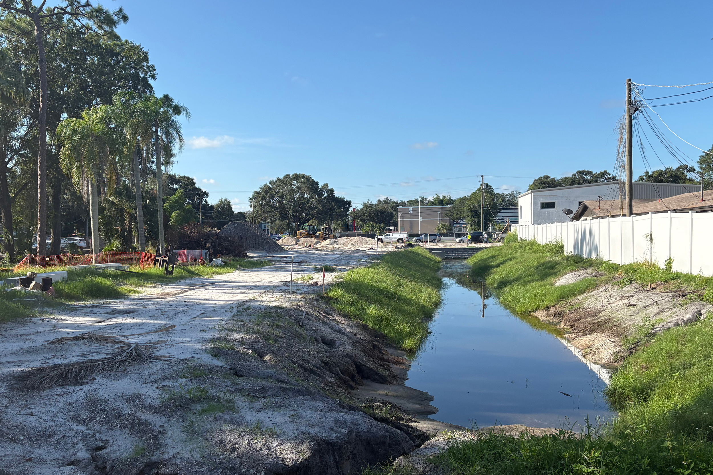 The site where a 12,000-square-foot, two-story community center called the Prosperity Center would be built had the grant not been rescinded. Credit: Amy Green/Inside Climate News