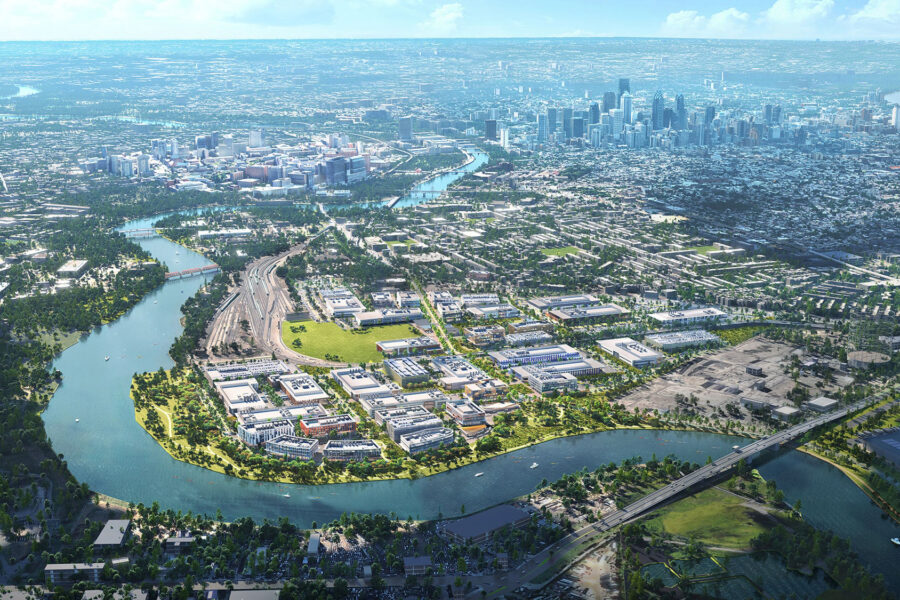 A rendering of Philadelphia’s Bellwether District. Credit: HRP Group