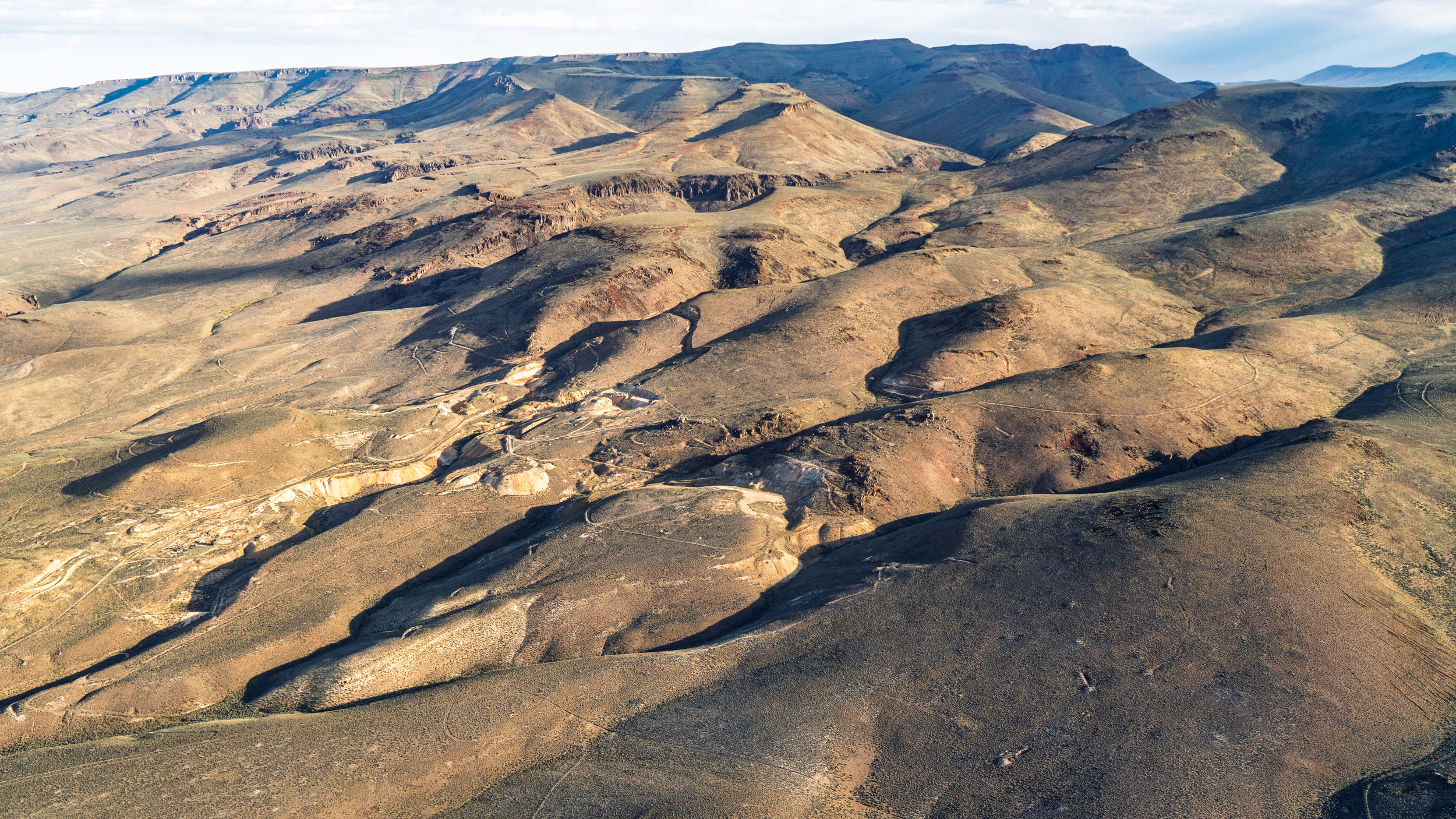 Disaster Peak is one of the largest peaks of the Trout Creek Mountains along the northwest rim of the McDermitt Caldera, 18,840 acres of which are Wilderness Study Area in the region. The peak is not far from the site of Jindalee’s mining claims. Credit: EcoFlight
