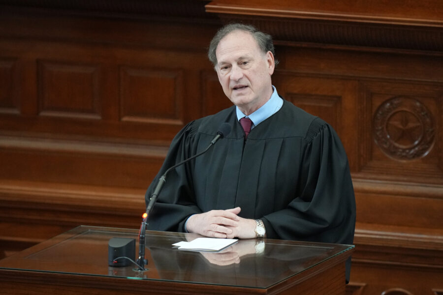 U.S. Supreme Court Justice Samuel Alito, in Austin Texas, May 2026. Credit: Jay Janner/The Austin American-Statesman via Getty Images
