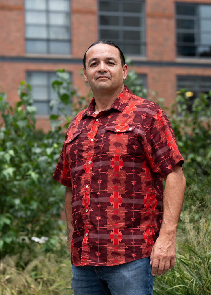 Jason Baldes says buffalo represent hope. Credit: Jake Bolster/Inside Climate News