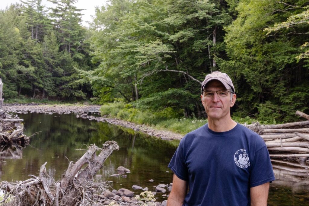 Ernie Atkinson is a fisheries biologist at the Maine Department of Marine Resources. Credit: Katherine Emery/The Maine Monitor