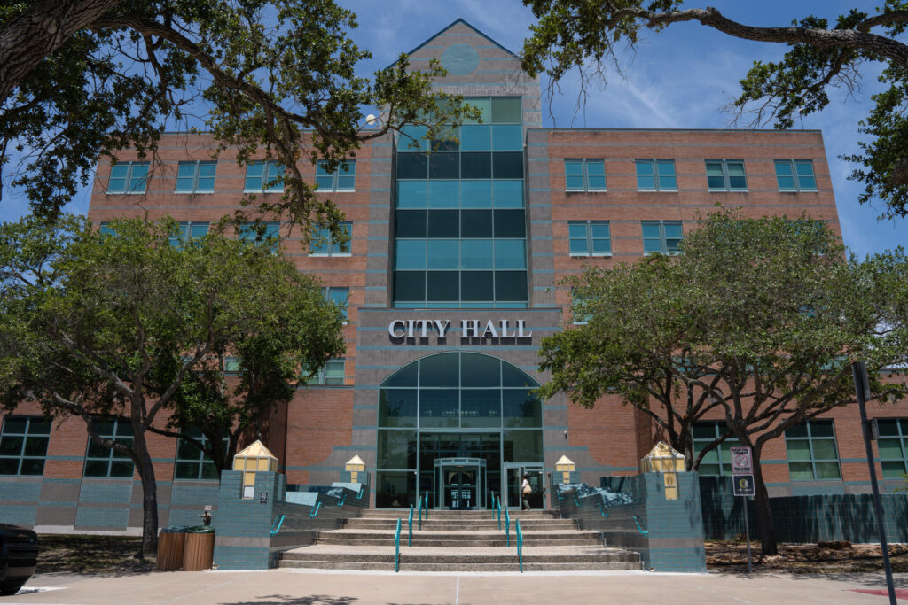 A view of Corpus Christi City Hall. Credit: Jon Shapley/Inside Climate News