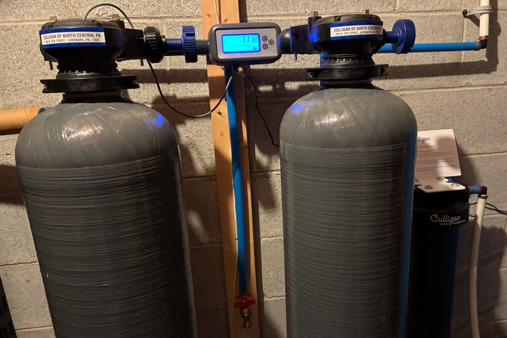 The Pennsylvania Department of Environmental Protection installed an in-line filtration system in Nicole Williams’ home to filter out the PFAS in her well water. Credit: Ben Seal/Inside Climate News