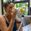 A MauiWES participant takes a lung function test as University of Hawai‘i researchers track the health impacts of the August 2023 wildfires. Credit: Keerti Gopal/Inside Climate News