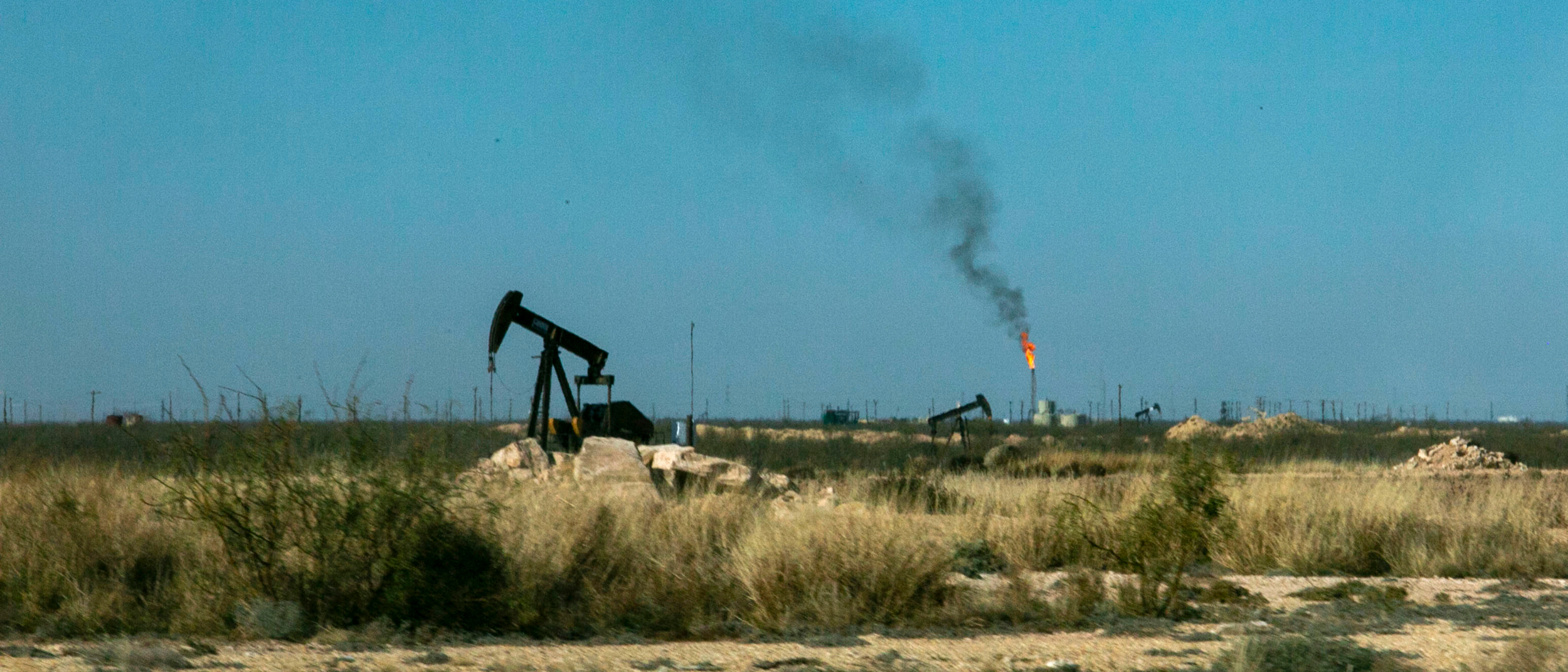 A Permian Basin oilfield. Credit: Dylan Baddour/Inside Climate News
