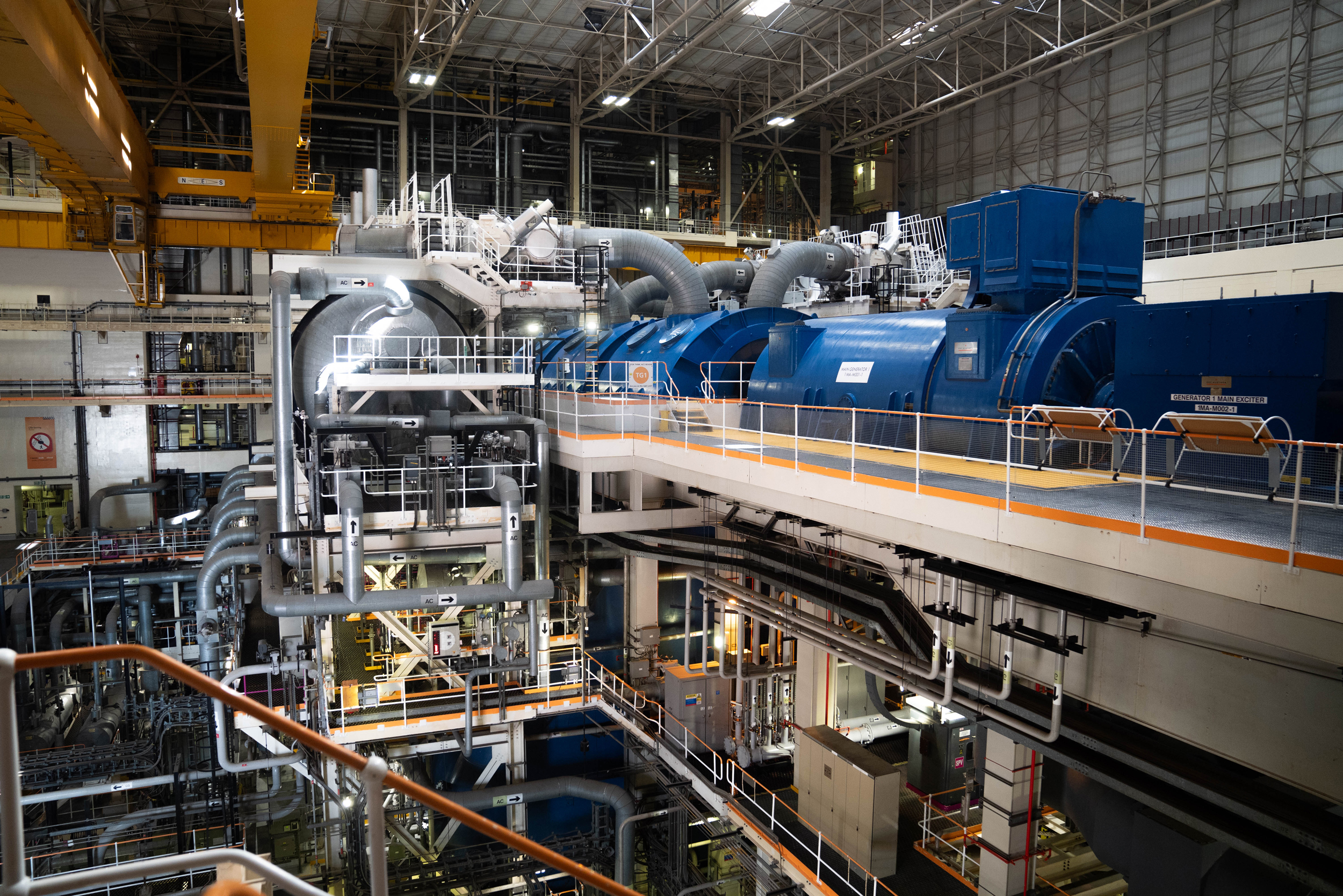 The main generator 1 inside the Sizewell C nuclear power plant in Suffolk. Credit: James Manning/PA Images via Getty Images