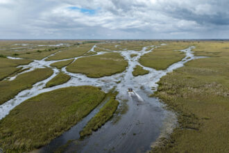 An aerial view of Everglades National Park. Credit: Lokman Vural Elibol/Anadolu via Getty Images