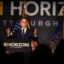 Pennsylvania Gov. Josh Shapiro delivers a keynote speech during the AI Horizons Summit on Sept. 17 in Pittsburgh. Credit: Jeff Swensen/Getty Images