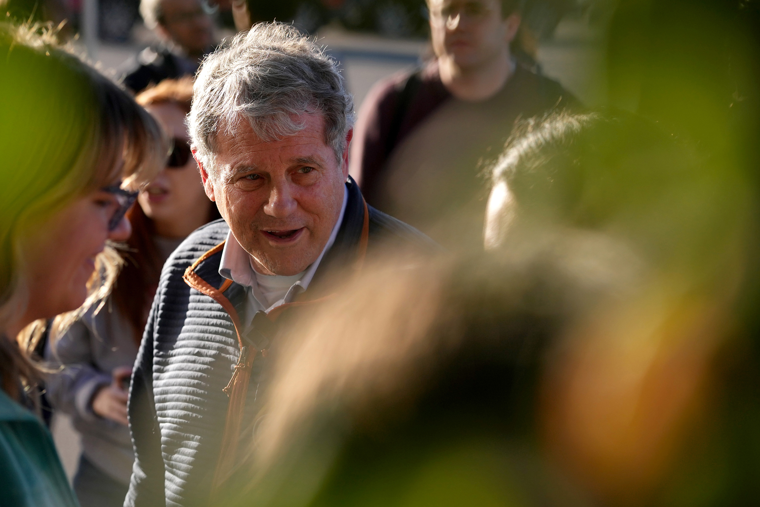 Democratic U.S. Senate candidate Sherrod Brown speaks with supporters on Oct. 6 in Columbus, Ohio. Credit: Jeff Dean/Getty Images