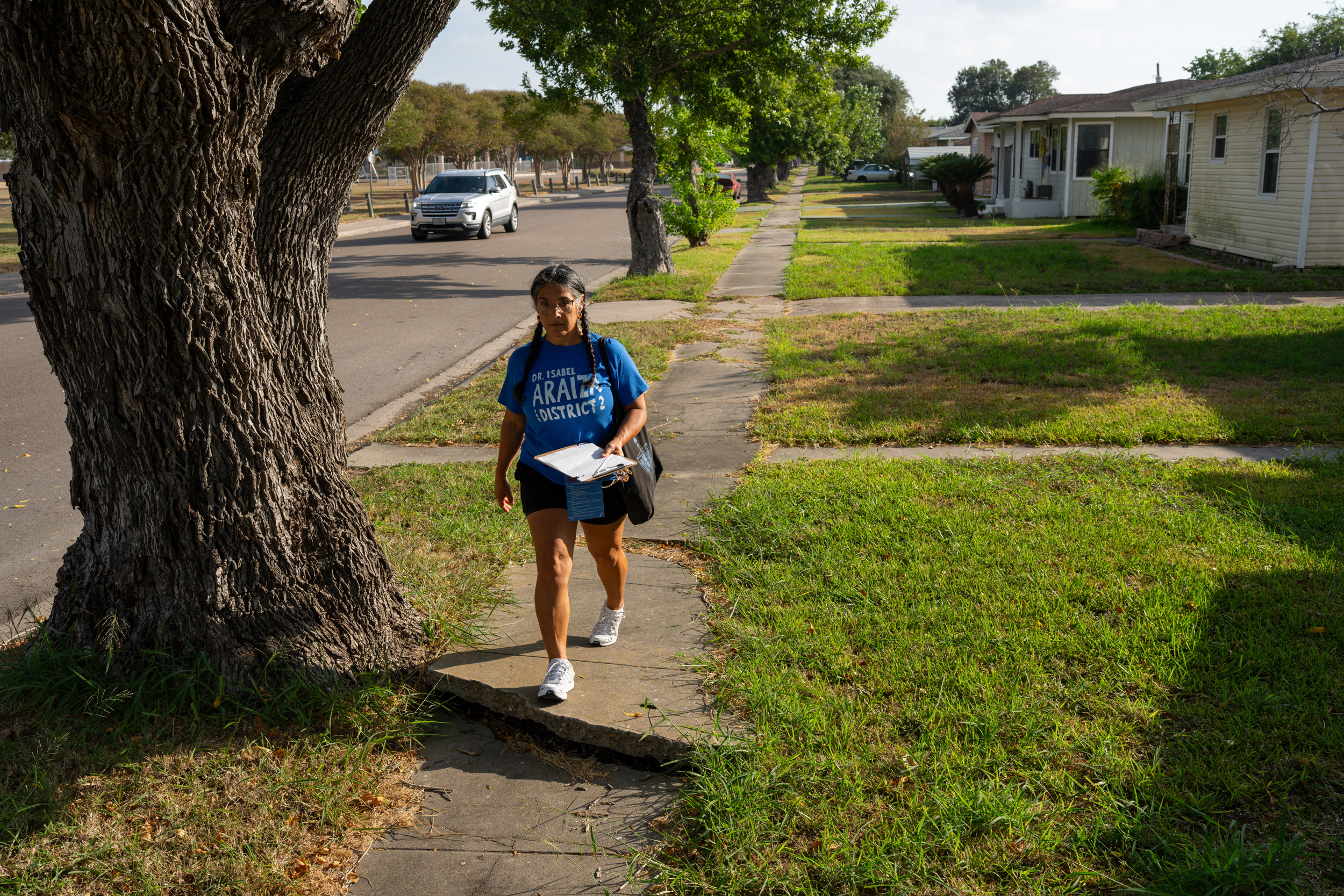 This year, Isabel Araiza led the campaign that collected almost 13,000 verified signatures on a petition for a public referendum on industrial water fees in November. Credit: Jon Shapley/Inside Climate News